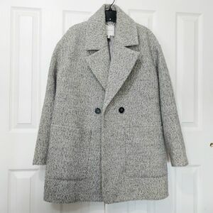 Avec Les Filles Herringbone‎ Cocoon Coat, Size M